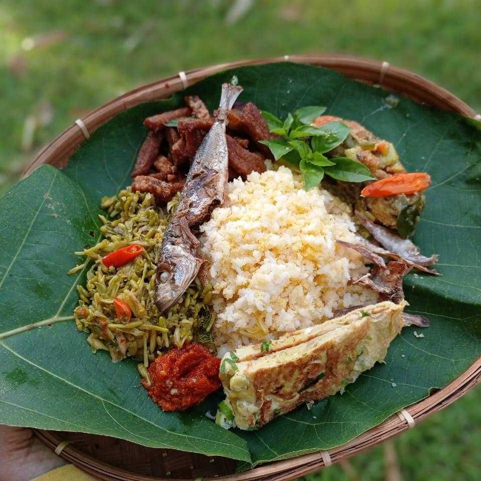 sego empok tengger, nasi jagung khas tengger bromo