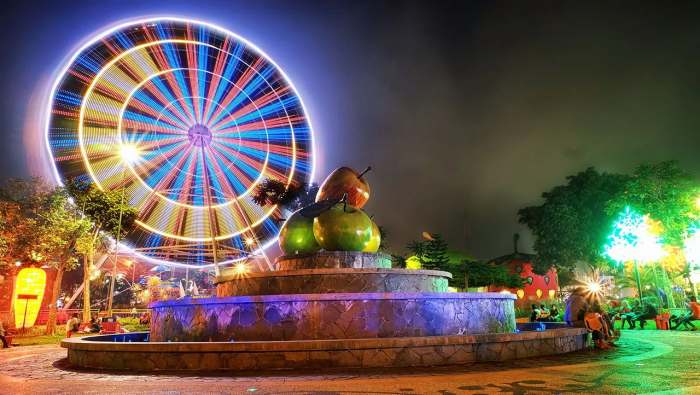 Pemandangan indah destinasi wisata Malang Batu saat pagi hari