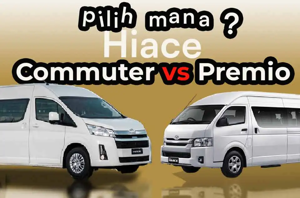 Perbedaan Hiace Premio dan Hiace Commuter untuk kebutuhan sewa rombongan di Malang